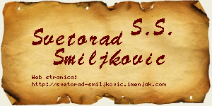 Svetorad Smiljković vizit kartica